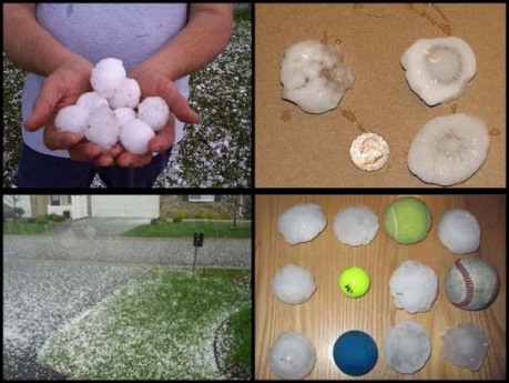 Hail in Anoka County and Elk River